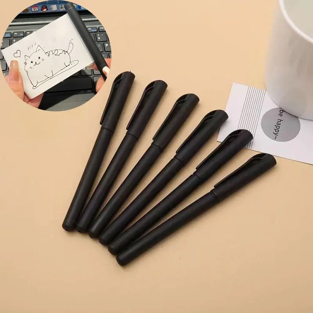 ABSandCoatedPaperBlackGelPenwithRetractableBlankScroll