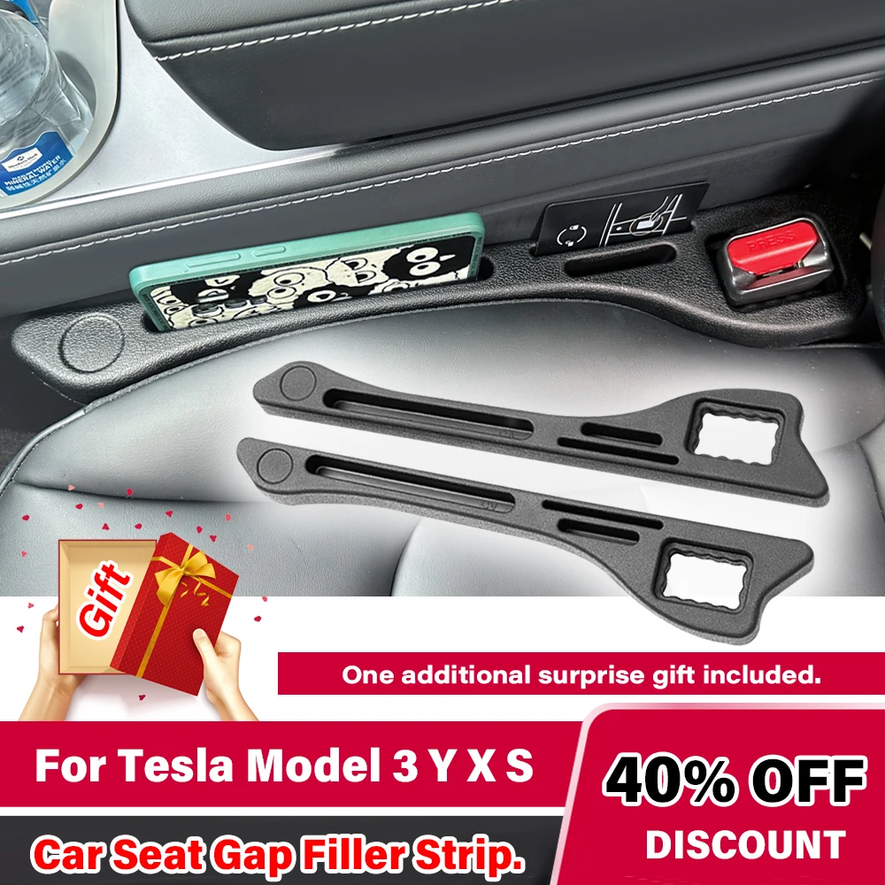 aliexpress.com - For Tesla Car Seat Gap Filler Side Seam Plug Strip Styling Seat Gap Interior Decoration For Tesla Model 3 Y S X Accessories