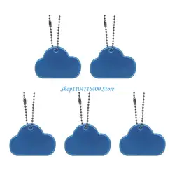 Enhanced Reflective & Waterproof Bag Charm for Increased Night Visibility (Light blue)