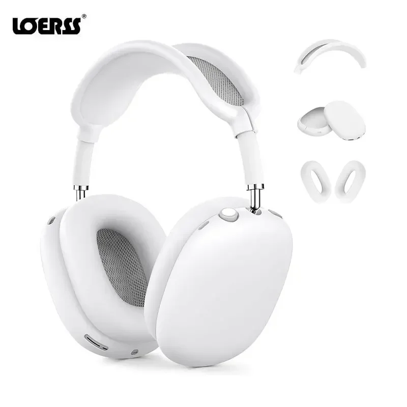 Custodia Per Cuffie In Silicone Loerss 3 In 1 Per Airpods Max Custodia Protettiva Antiurto Morbida Per Custodie Per Accessori Apple Airpod Max