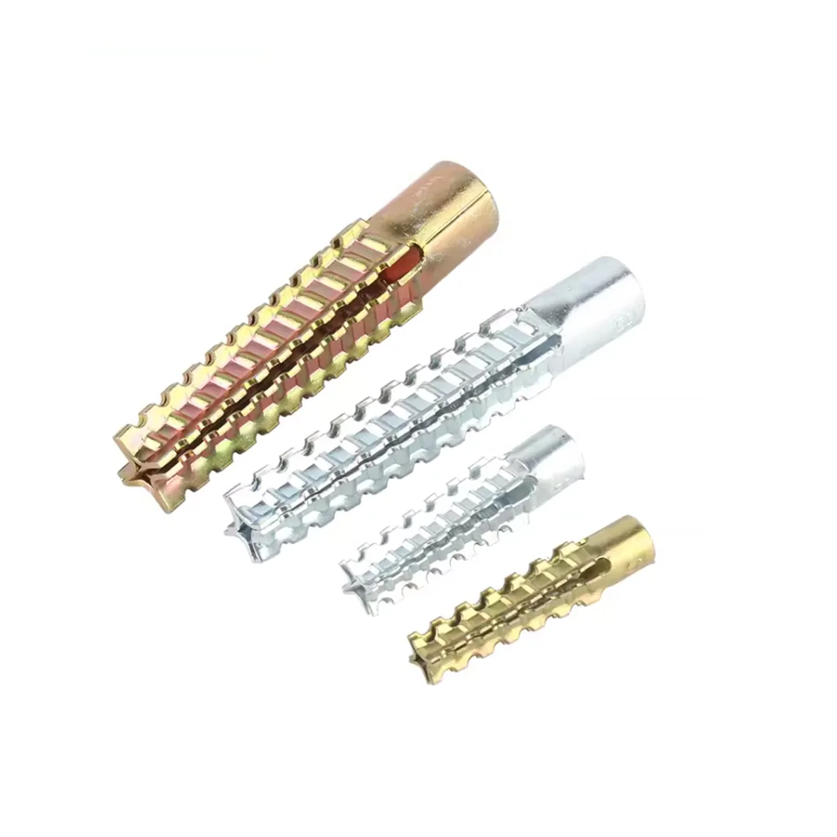 Iron Serrated Gecko Expansion Screw Anti Loosening Cement Wall Hollow Brick Self Tapping Screw M5M6M8M10