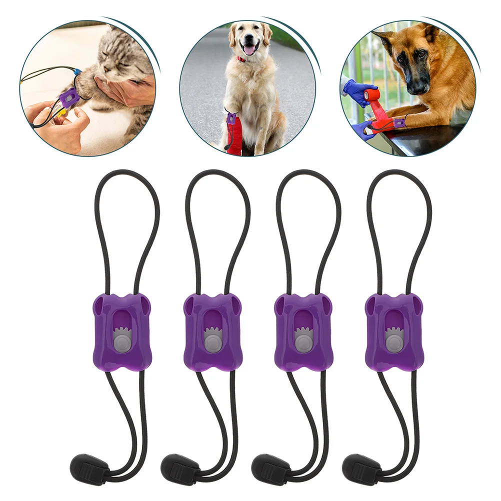 6Pcs Purple Animal Tourniquet Dog Hemostat Cat First Aid Vet Tools Pet Products Convenient Tourniquet Portable Dog Accessories
