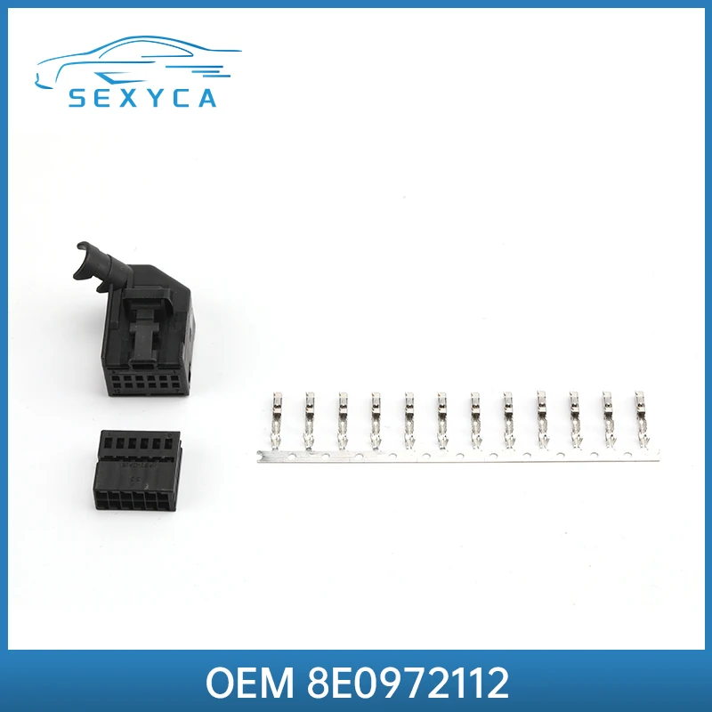 

12 Pin Female Radar Module Ambient Light Controller Plug Connector With 12pcs Terminal For VW 8E0 972 112 8E0972112