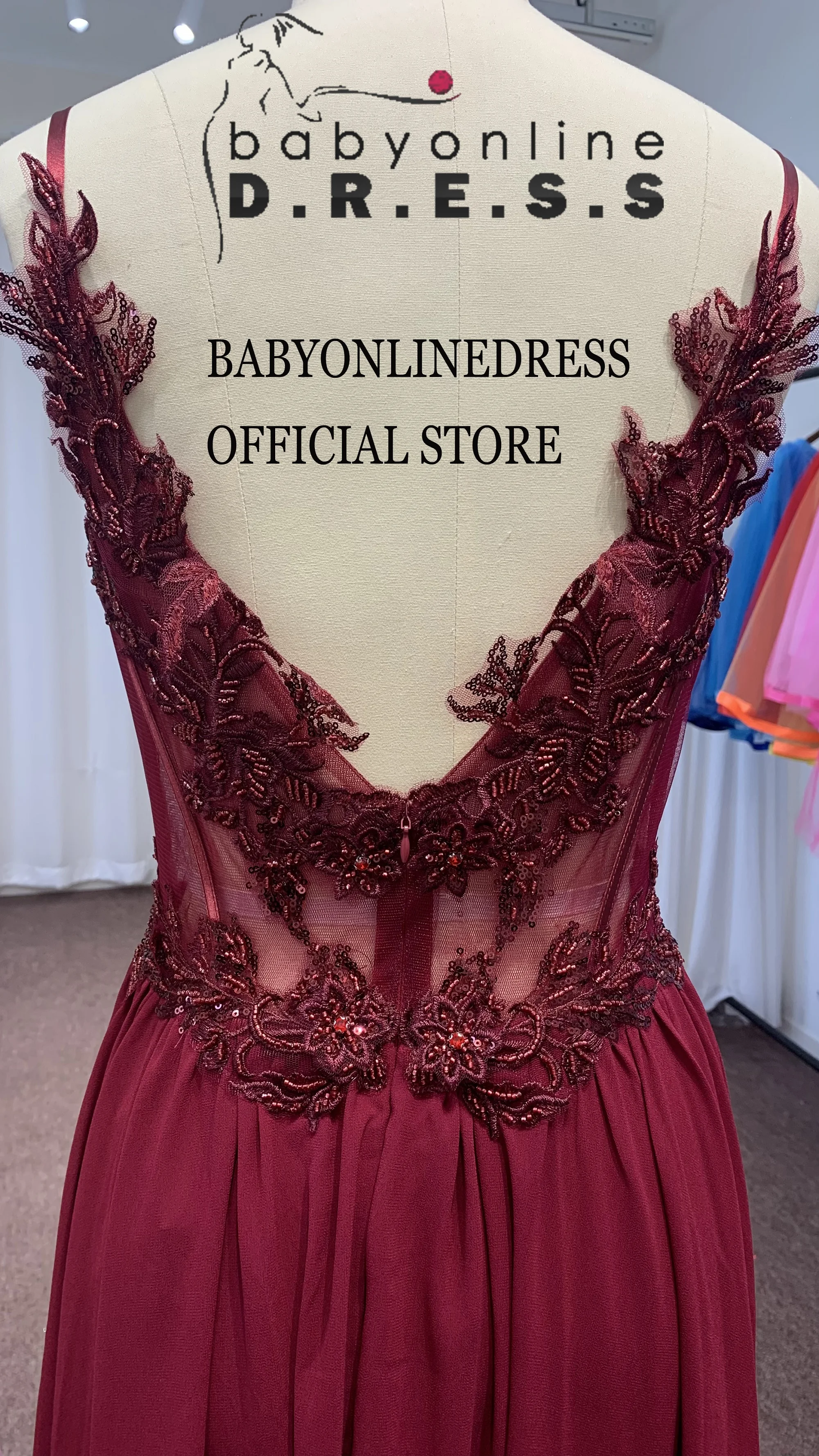 BABYONLINE A-line Prom Dress with Layers Skirt in Glittering