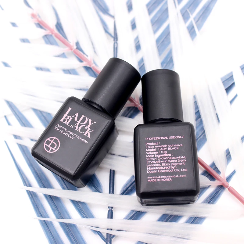Lady Black Glue South Korea Fastest Strongest False Eyelash Extensions Supplies Adhesive 5g Makeup Tools Beauty Shop 10ml 3