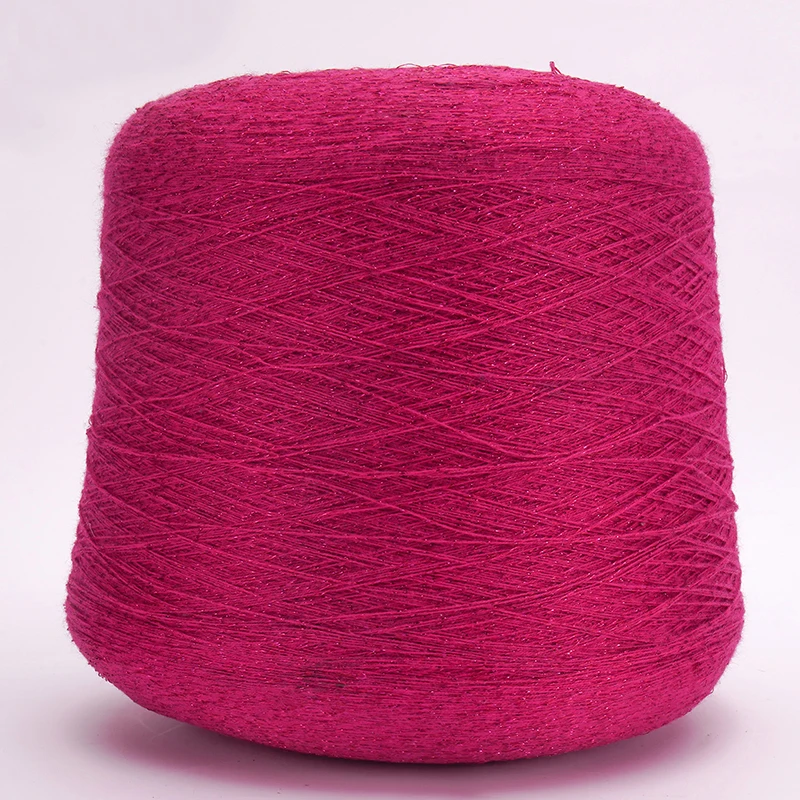 New 500g Soft Thin Gold Silver Silk Wire Mercerized Cotton Yarn for Knitting Baby Organic Fine Crochet Knit Sewing Thread X5313 4