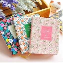Carnet de calendrier en cuir PU, joli carnet de notes à fleurs, carnet de notes hebdomadaire, papeterie Kawaii, fournitures scolaires et de bureau, nouvel arrivage 