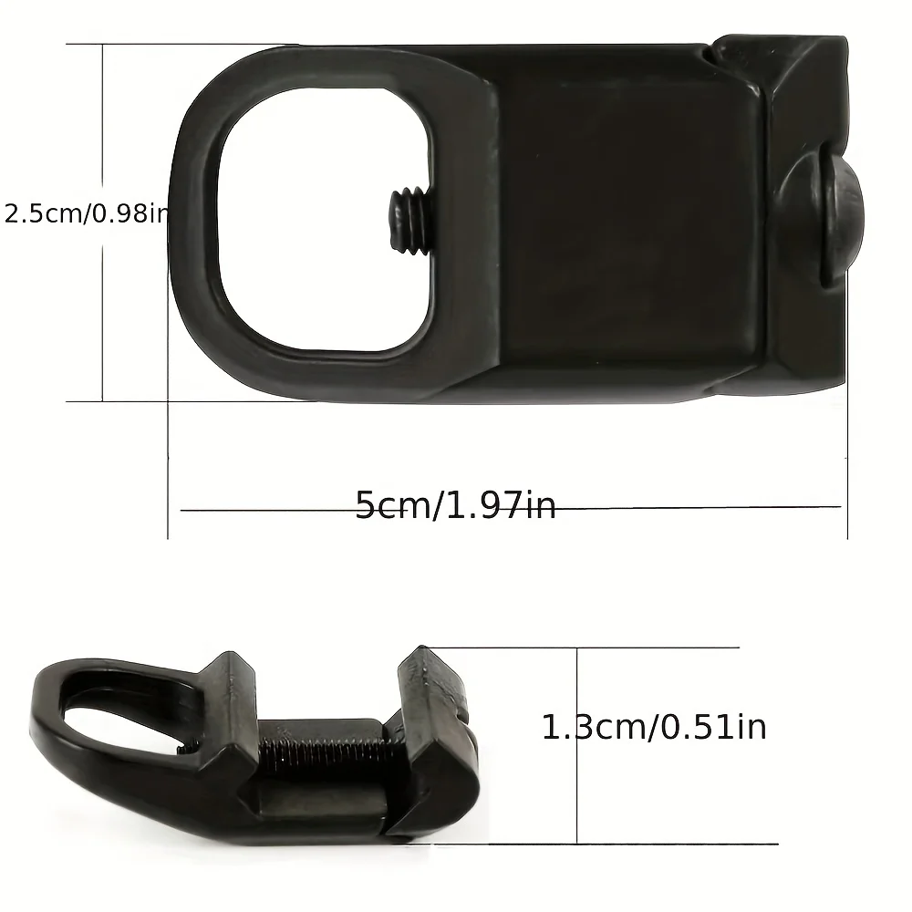 1pc Stainless Steel Quick Detach Sling Mount for 20mm Picatinny Rails-Easy Attachment for Hunting and Tactical Use sling swivel adapter sling swivel mount tactical sling adapter sling adapter sling attachment adapter