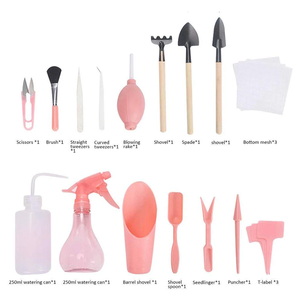 

12/16pcs Succulent Planting Tools Mini Gardening Hand Tools Set Succulent Plants Gardening Plants bucket shovel Flowers Supplies