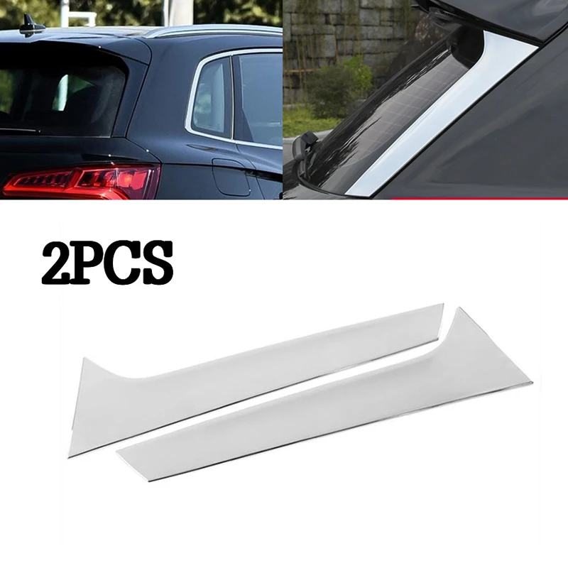 

1 Pair Car Rear Triangle Window Decoration Trim for Audi Q5 2018-2019 Car Rear Windshield Side Cover Strip Sticker Exterior Part
