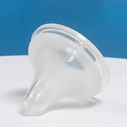 Silicone Wide Mouth Baby Bottle Nipple - Breast Milk Simulation, Thickened Design, 5cm (Frosted style - L)