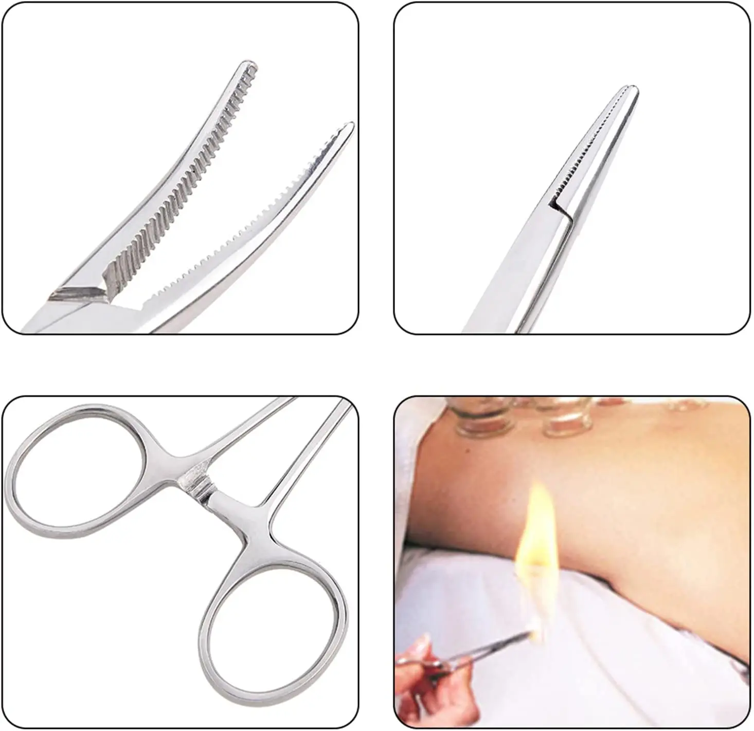 Juego de Herramientas hemostáticas para pelo de oreja de , Kit de aseo con desplumador de pelo y pinzas de Control de sangrado - Imagen 4