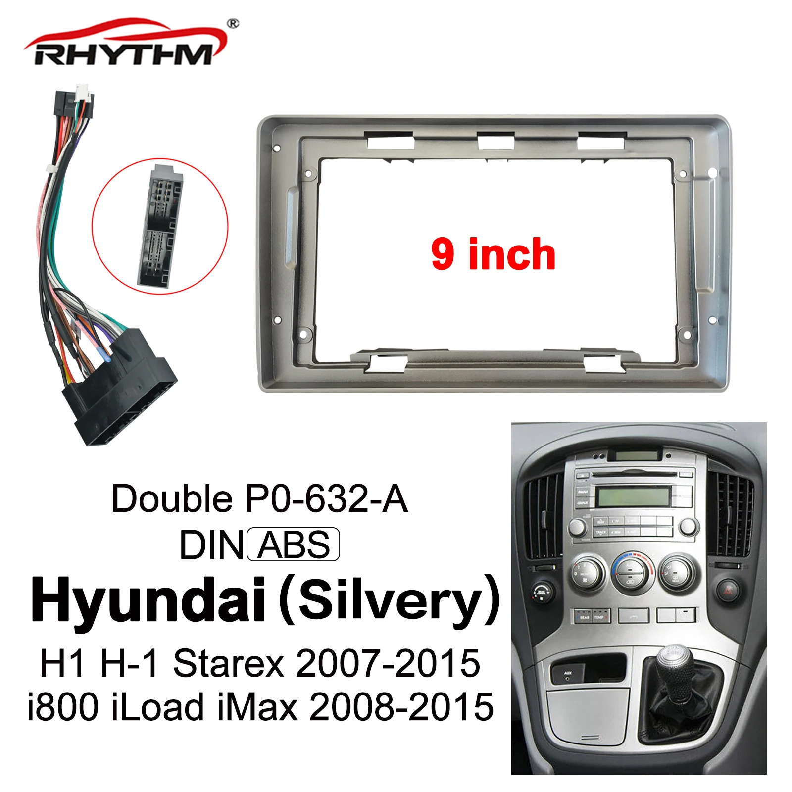 

9 Inch Car Fascia For Hyundai H1 H-1 Starex 2007-2015 Car Frame Audio Fitting Adaptor Panel 2 Din For i800 iLoad iMax 2008-2015