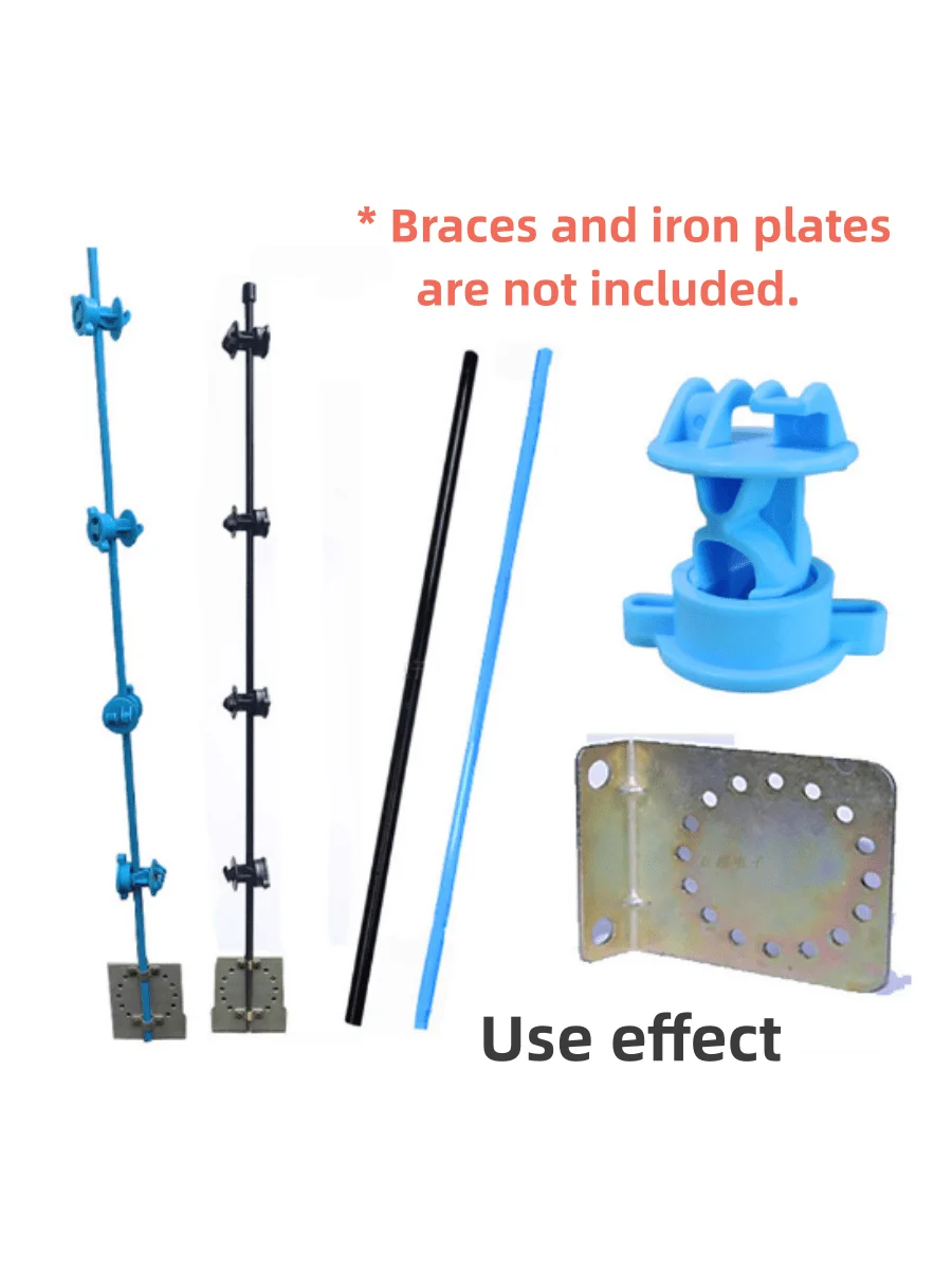 10Pcs Electric Fence Wire Insulators Pulse Electronic Fencing Accessories Middle Pole Insulator