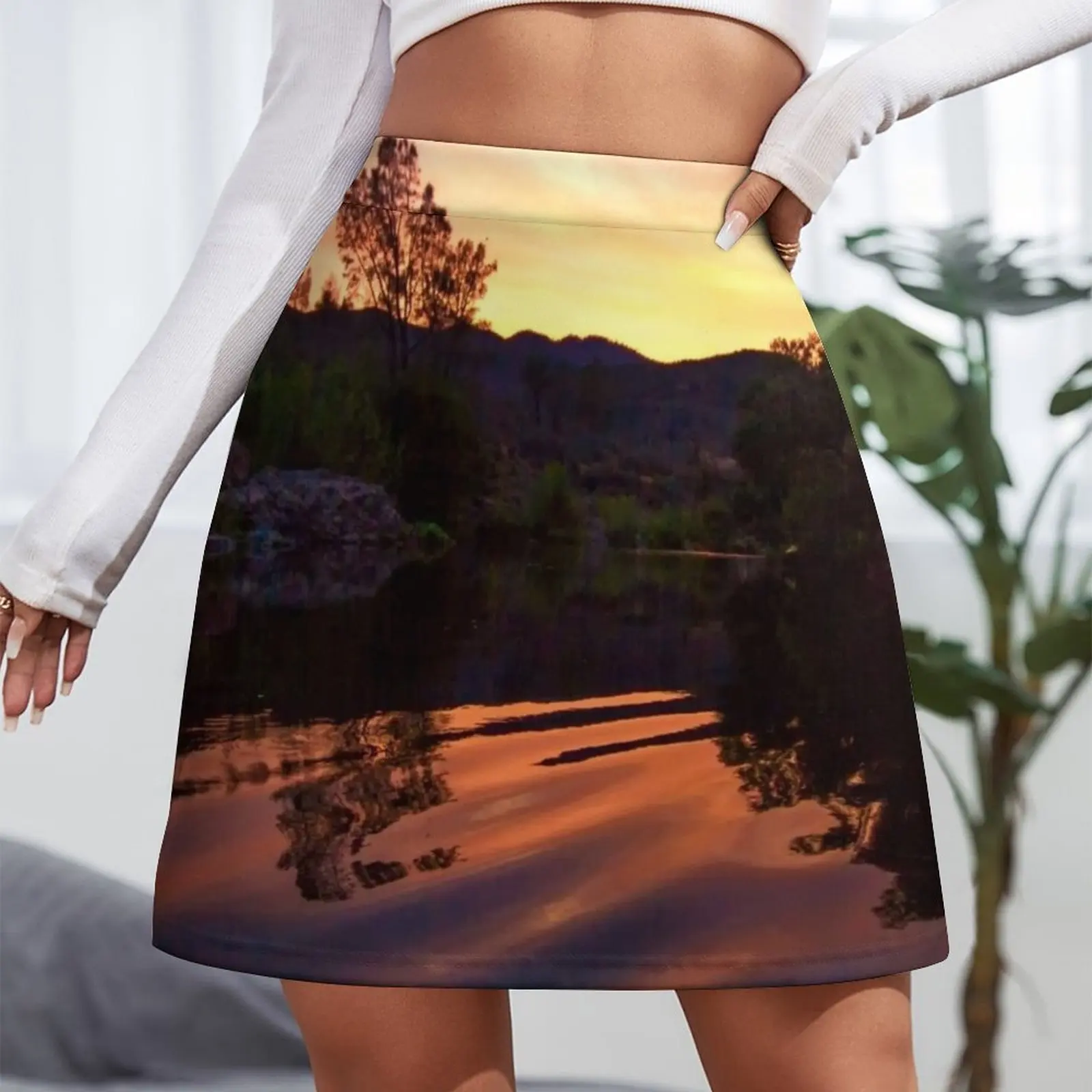Kernville Sunset Mini Skirt clothes for woman korean summer clothes