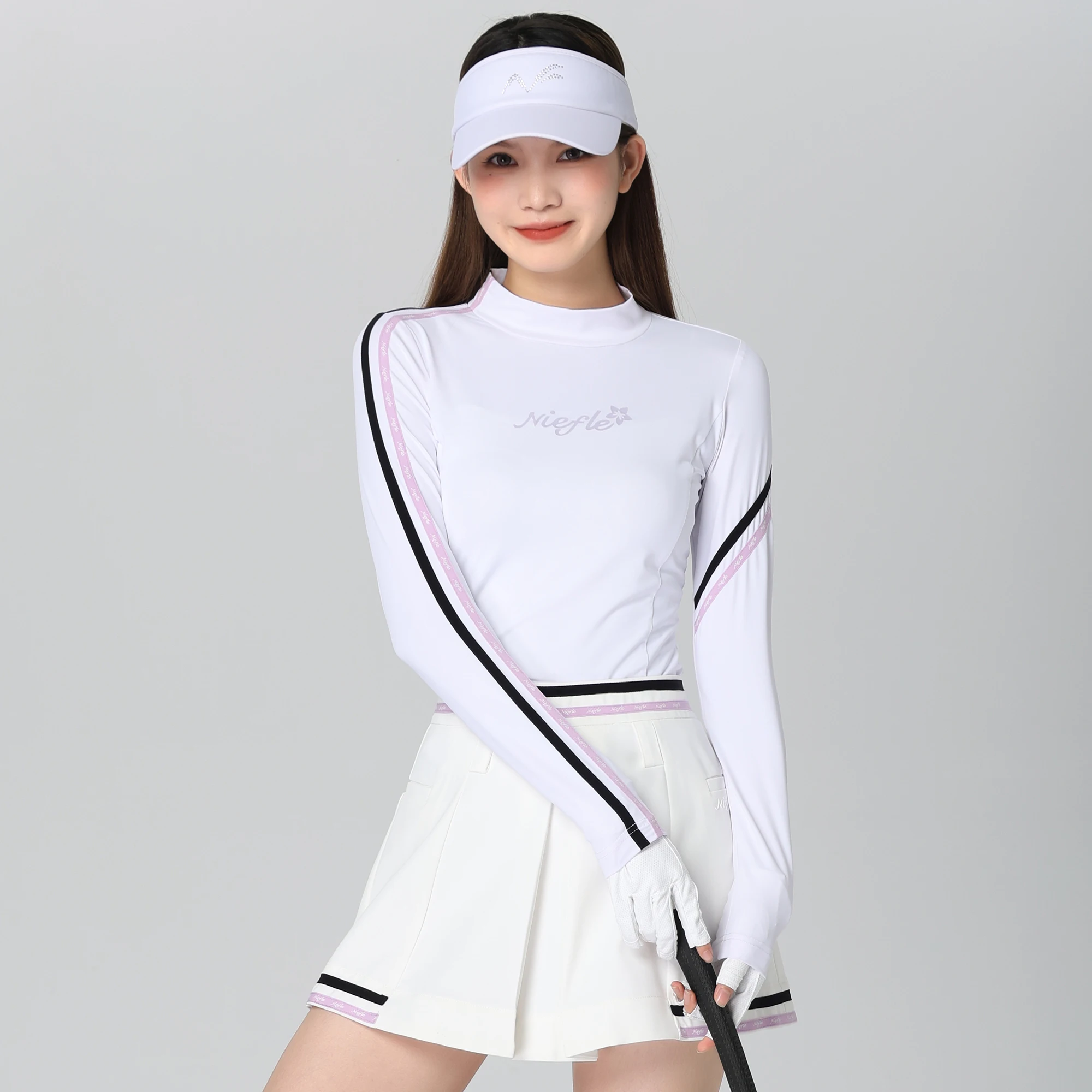 Golf Women's Autumn Long Sleeved Anti Pilling High-quality Versatile Fashion Short Skirt Outdoor Leisure Sports