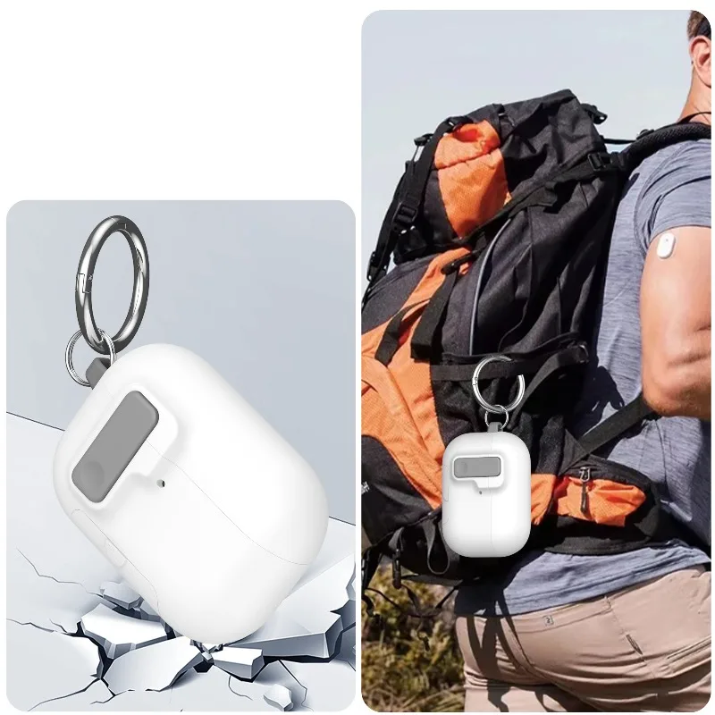 Luxury Shockproof Protective Earphone Case with Hook Bracket