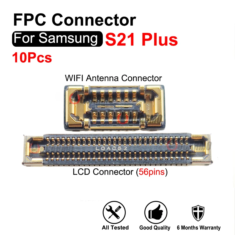 

10Pcs Signal Antenna Connector LCD FPC Plug Main Board Mainboard Flex Cable Connector For Samsung Galaxy S21 Plus Replacement