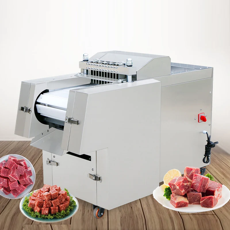 Frozen Fresh Chicken Beef Cutting Cube Machine Meat Dicing Machine Chicken Nuggets Cutting Machine 2