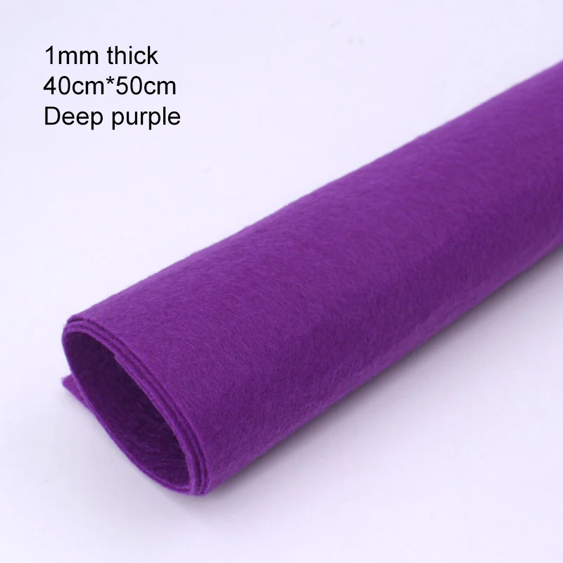 Premium 1mm Thick Square Felt Cloth for DIY Sewing, Crafts, and Home Decoration (40 x 50cm)