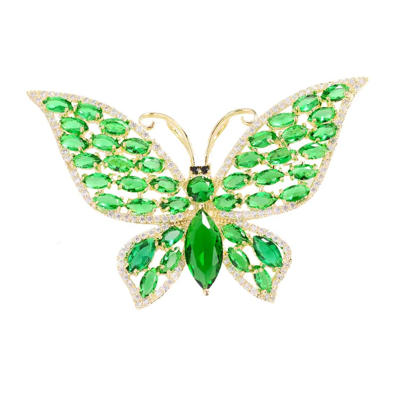 Fashion Classic Atmospheric Pearl Butterfly Brooches Pins Exquisite Inlaid  Zircon Insect Women's Brooch Jewelry Wholesale Gift