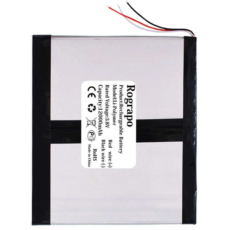 Rechargeable Battery 3.8V 12000mAh Laotop Tablet PC Battery For Teclast X98 Plus II X98Plus 2 C2D4 Accumulator 3 Wires Plug