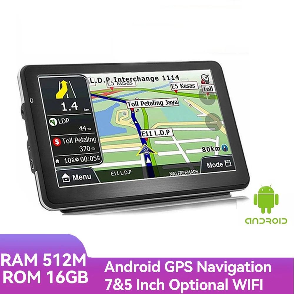 7-дюймовый автомобильный видеорегистратор FHD 1080p с GPS-Навигатором Wi-Fi Bluetooth камерой