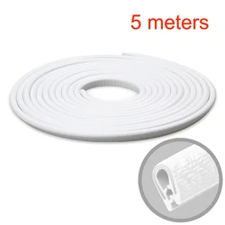 Universal Car Door Edge Protector Guard and Seal Strip (Type A White 5m)