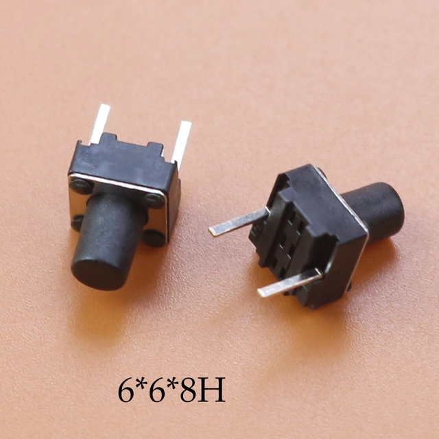 50 Interruttori Tattili Micro 6x6x4.5mm - Pulsanti Momentanei 4 Pin Per PCB, 12V - Foto 2