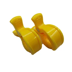 Universal Baby Stroller Clips - Portable Alligator Clamps for On-the-Go Convenience (Yellow)