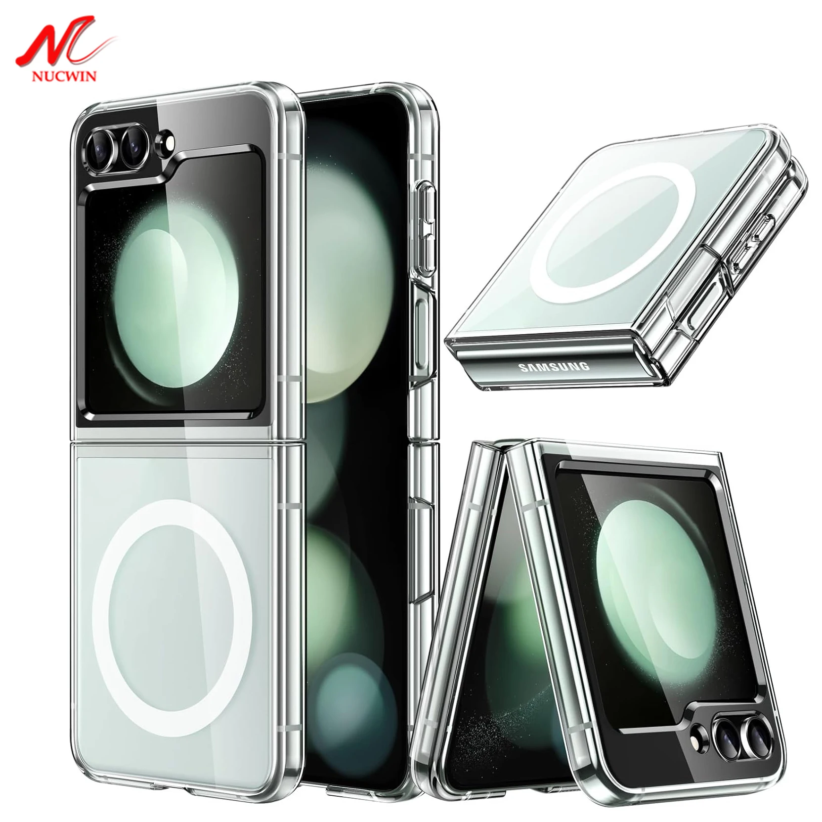 Luxury Transparent MagSafe-Compatible Ultra-Thin Wireless Charging Case