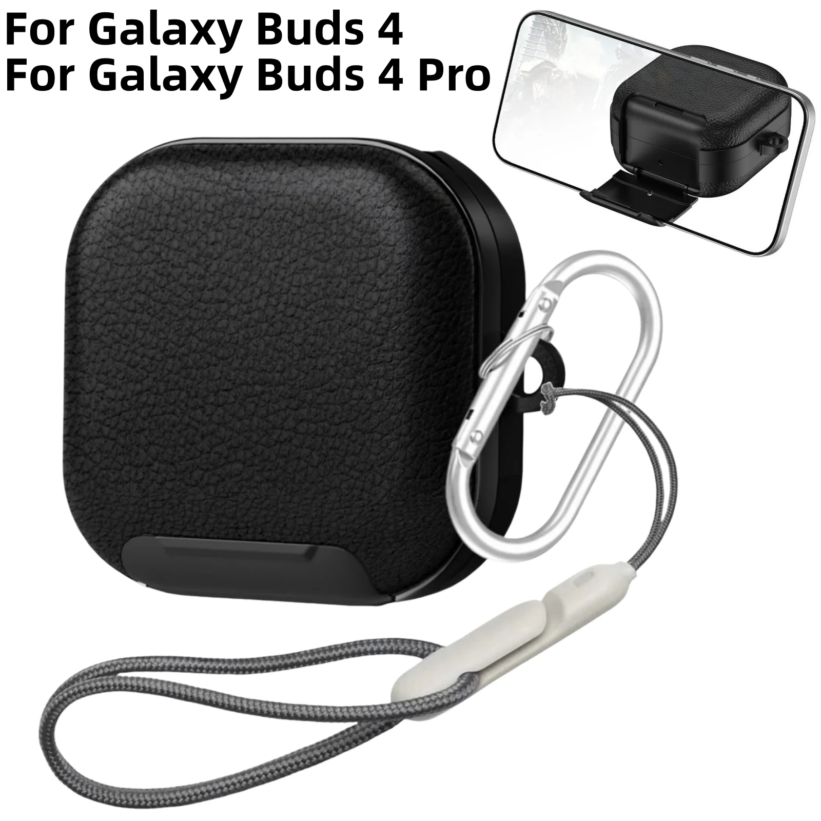 Enhanced Wireless Earbuds Protective Case with Keychain & Lanyard