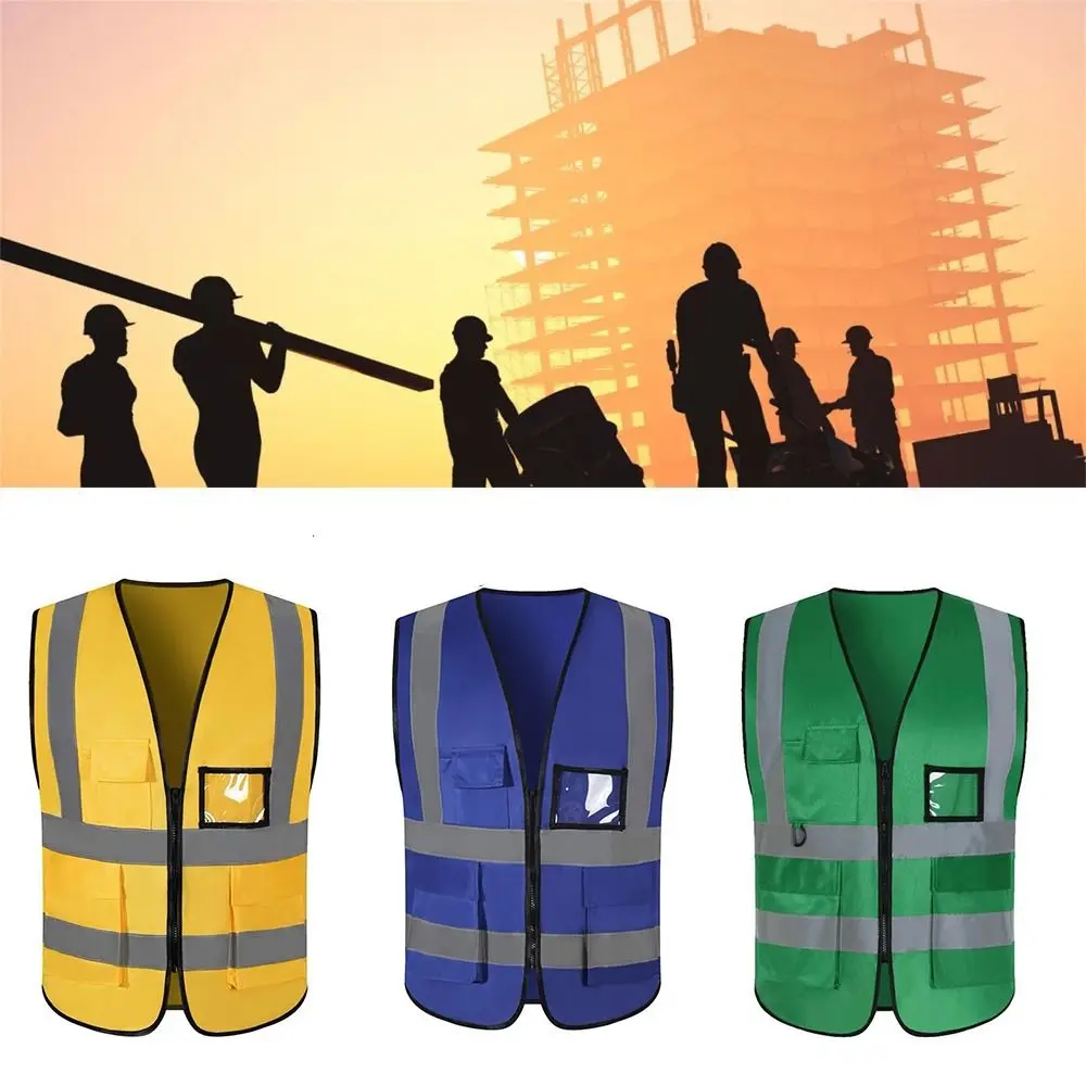 High Visibility Reflective Safety Vest Wear Resistant Breathable Traffic Waistcoat Fashion Comfortable Cycling Safe Jacket