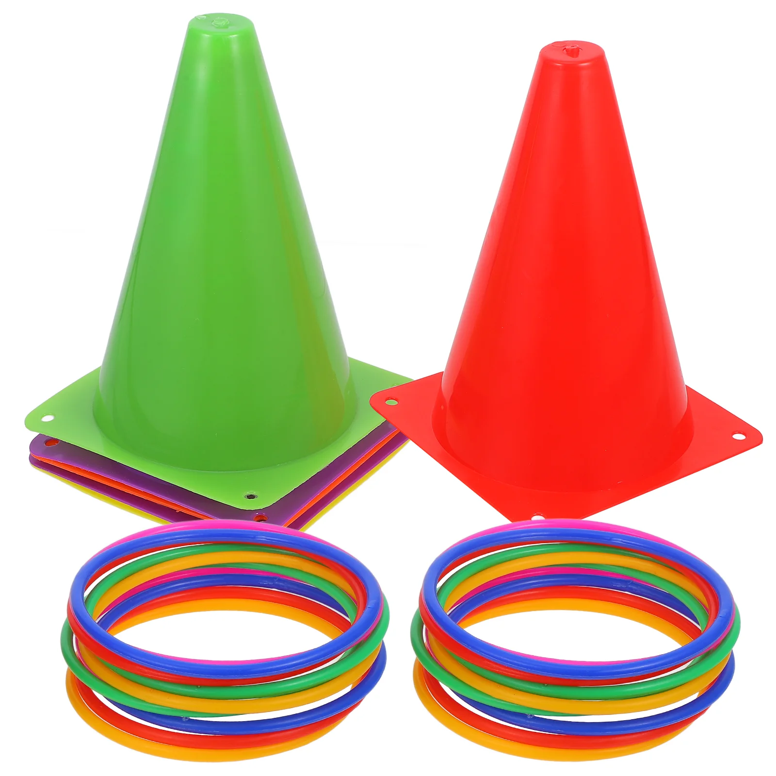 

Toss Cones Ring Game Games Kids Soccer Toy Outdoor Football Training Carnival Family Yard Combo Colored Sports Children Plastic