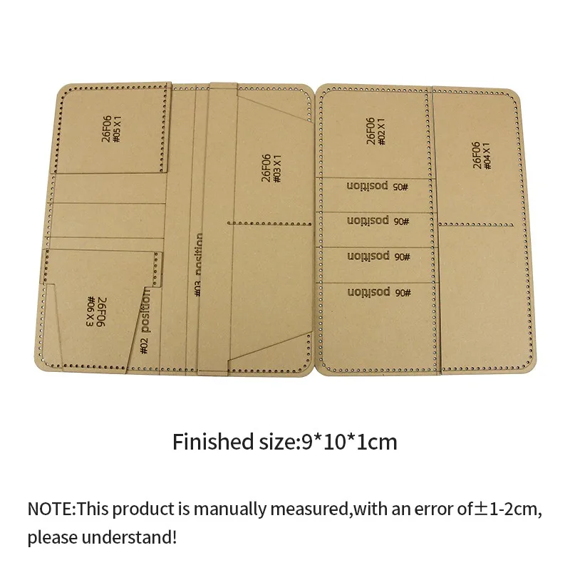NUBECOM Business Wallets Making Stencil for Leather Leather Templates Long Wallet Template Tools herramientas para cuero