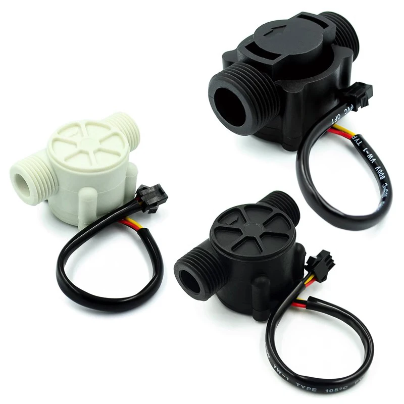 유량계 홀 유량 센서, 4/6 포인트 G1/2/3/4 물 제어, 1-30L/min, 2.0MPa YF-S201, FS300A