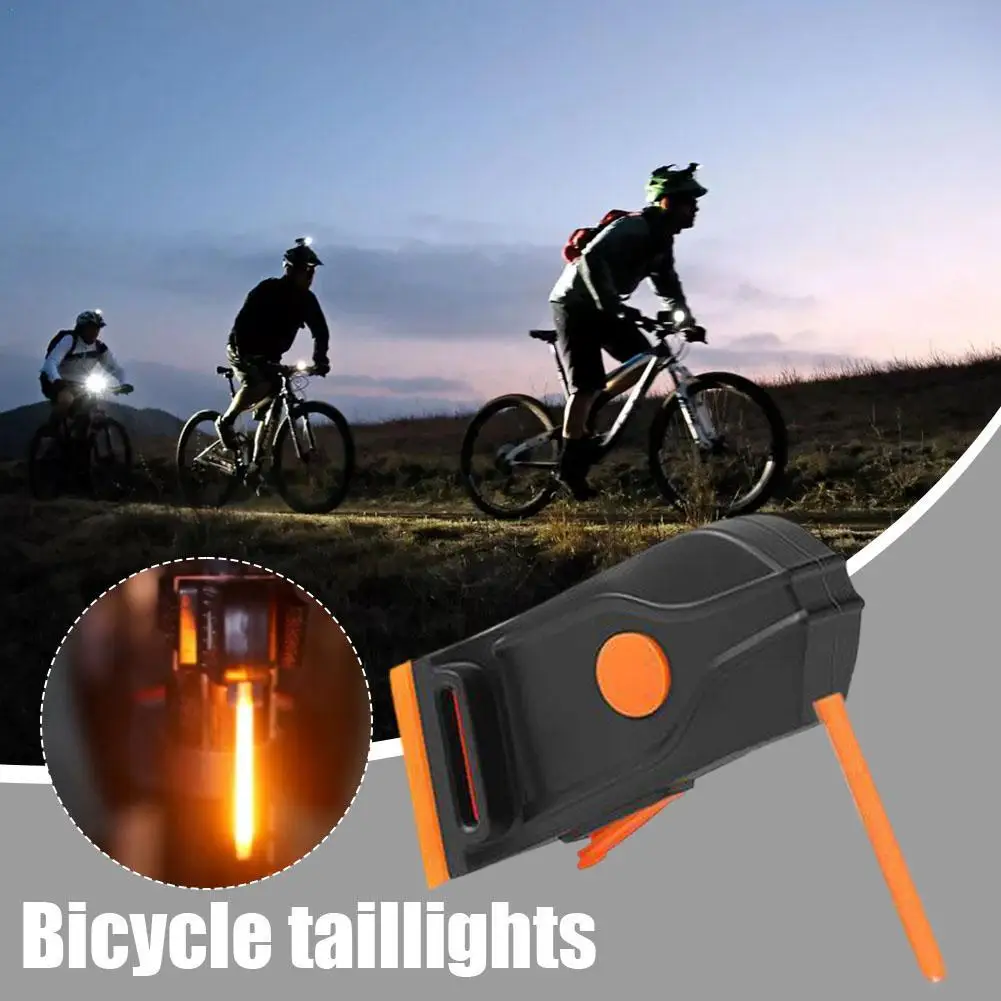 

Night Cycling Tail Light Outdoor Highlight USB Charging Single Light Mountain Bike Led Warning Light Tail Bicycle Accessories
