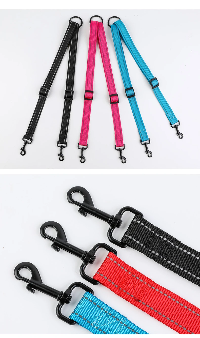 Guinzaglio Doppio Per Cani - Guinzaglio 2 Vie Antigroviglio Per Passeggiate Con Due Cani