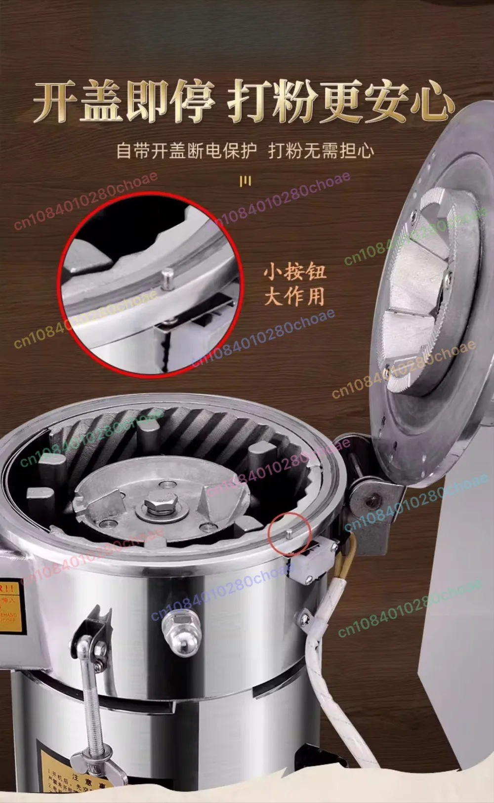 Automatic Table-type Continuous Feeding Herb Hammer Grinder Pulverizer / Herbs G