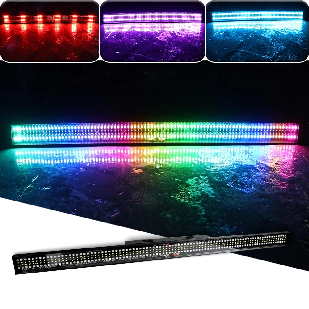 

New Arrivals LED Pixel Strip Light DMX512 RDM DJ Disco Stage Effect Light Pixel Wall Washer Lamp RGB 4/12/88CH Strobe Bar