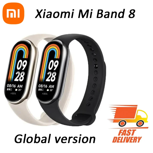 Xiaomi Mi Band 8 Global Version Smart Bracelet 1.62 AMOLED Screen Blood  Oxygen Tracker 150+ Fitness Modes 190mAh Battery - AliExpress