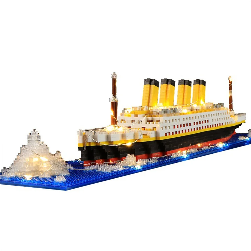 

1860Pcs Titanic Toy Titanic Micro Mini Building Blocks Set Ship Model Building Bricks DIY Educational Toys