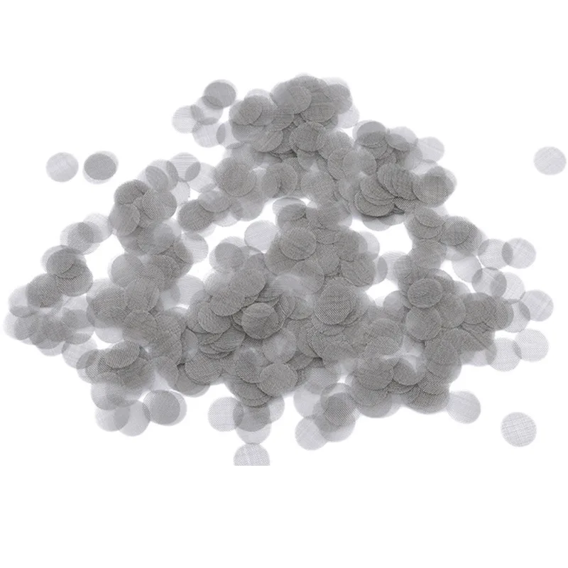 Smoking Accessories 100/500pcs Stainless Steel Gold Screens Hookah Water Pipe Tobacco Silver Filters 20mm Thick