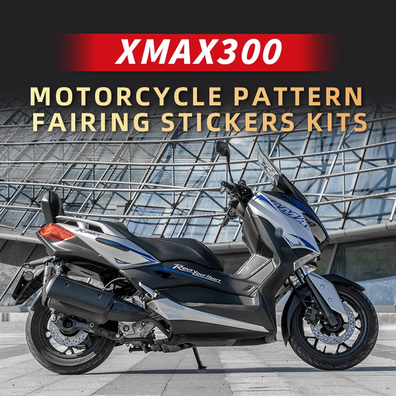 Used For YAMAHA XMAX300 Motorcycle Printing Pattern Protection Decals Fairing Stickers KIits Of Bike Refit Decoration Decals