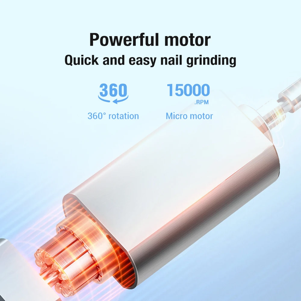 Professional Cordless Electric Nail Drill Machine for Nail Repair Designed Gel Removing for Salons Tools electric nail drill electric nail grinder