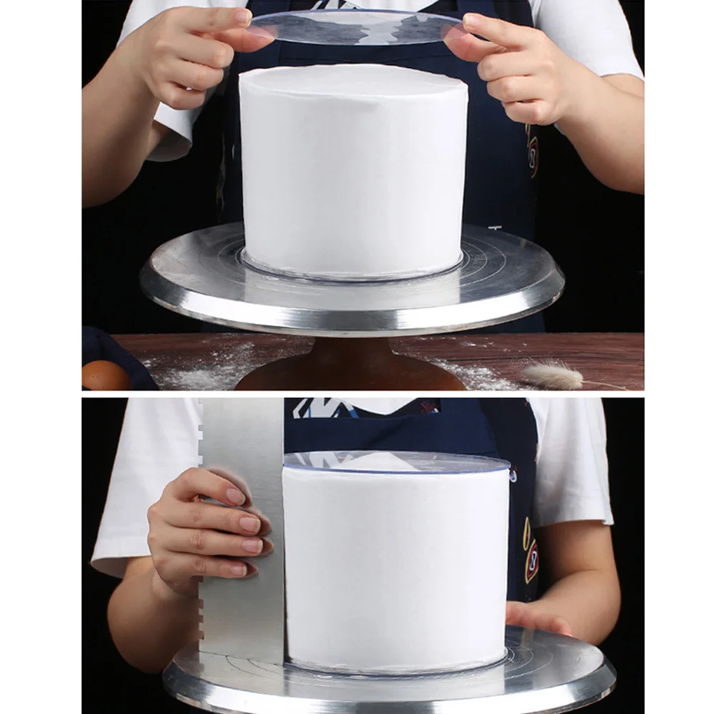 Cake Decorating Tools 2Pcs Reusable Acrylic Cake Disc Round Base Plate For Layered Cakes