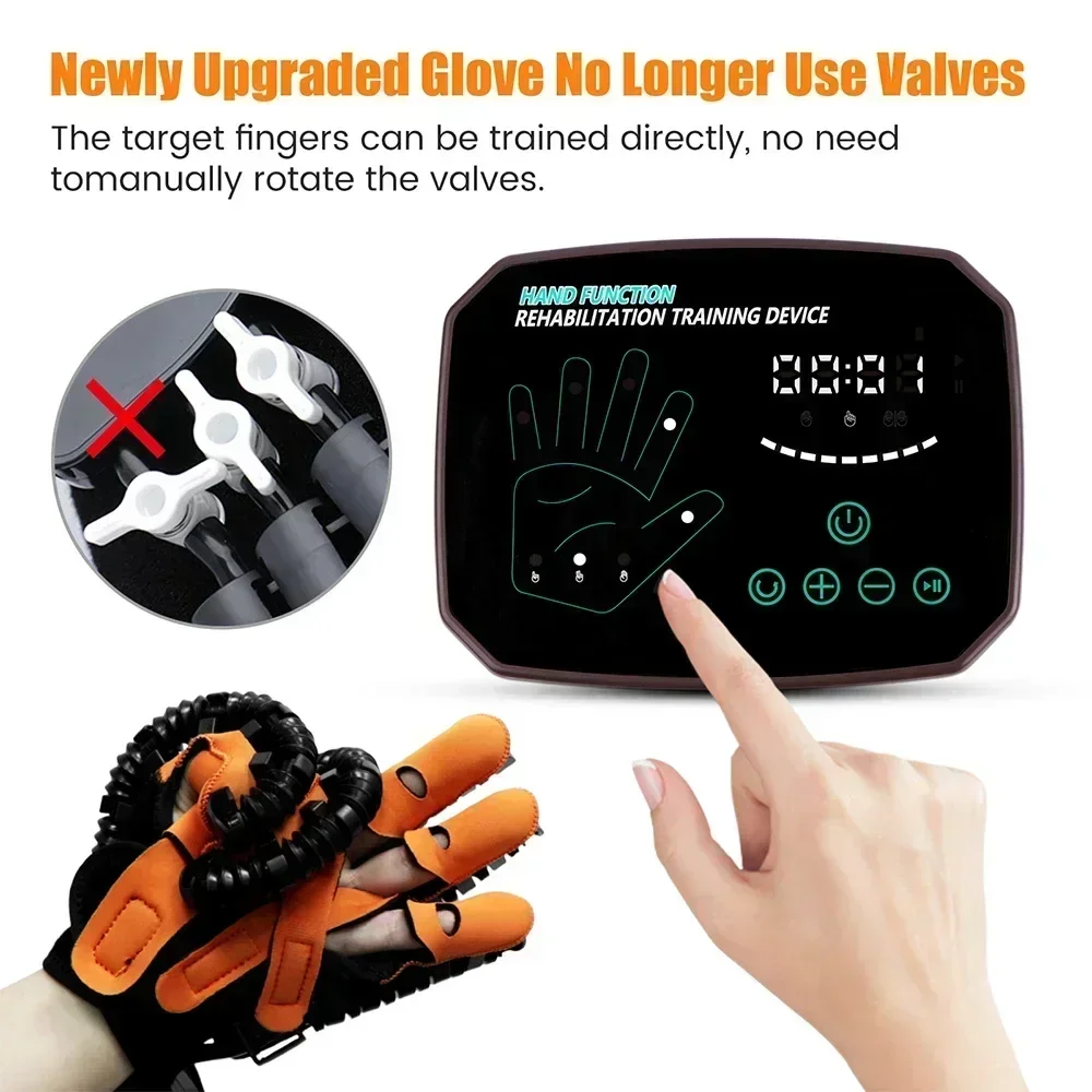 Rehabilitation Robot Gloves Hemiplegia Cerebral Infarction Training Equipment Stroke Finger Physiotherapy Tools Right Left Hand images - 6