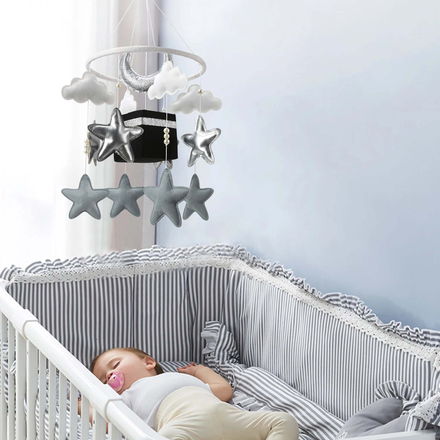 Islamic cot mobile with Quran Muslim baby mobile Nursery kaaba crib mobile AliExpress