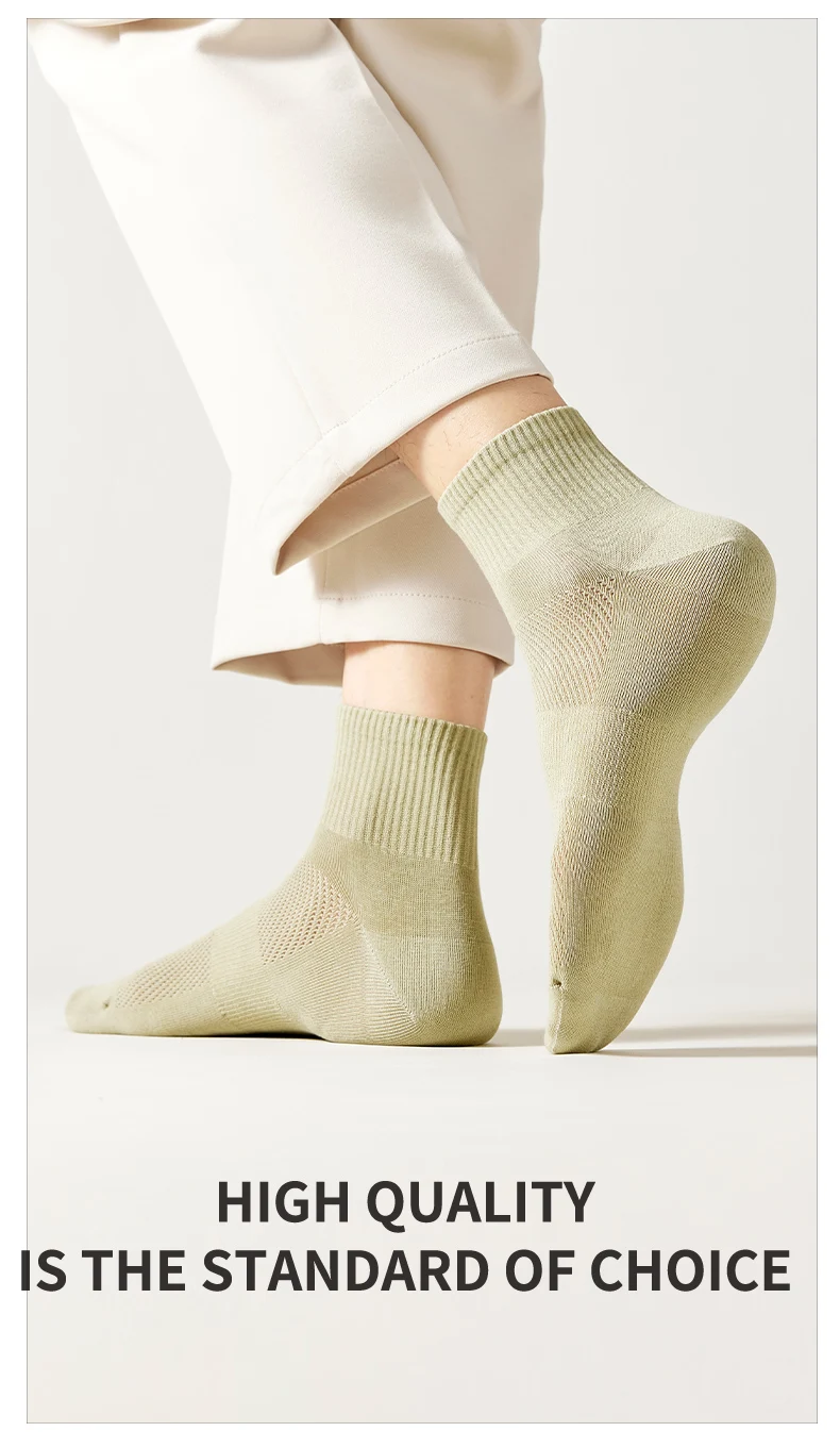 MiiOW 5 Pairs Cotton Socks Set Summer Antibacterial Breathable Mesh Short Sock Deodorant Casual Solid Color Long Sock Harajuku 20 Sd223e829210c485b8a5b541b094ad9220