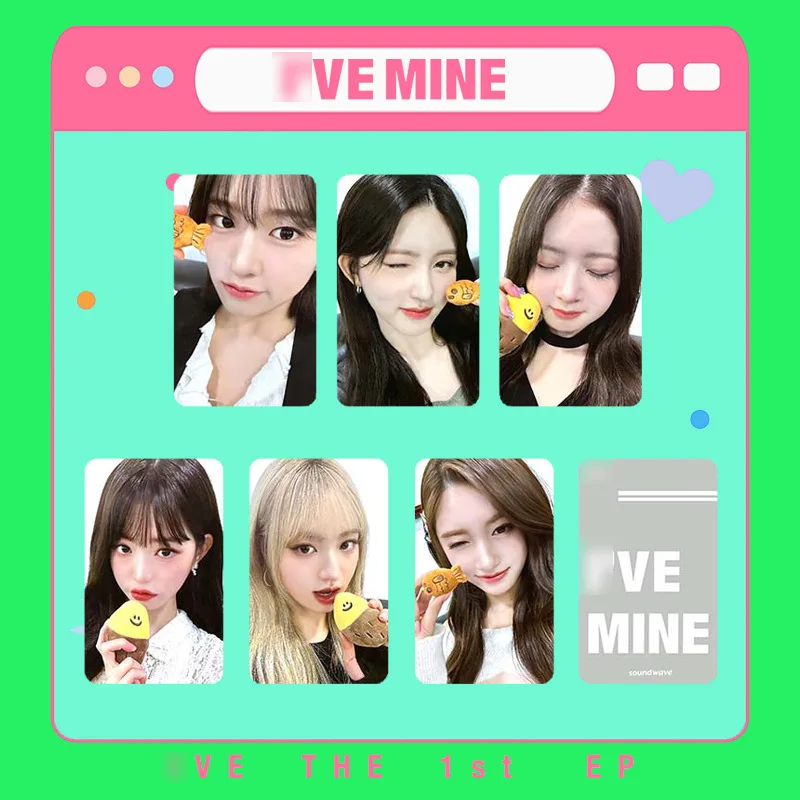 

KPOP 6pcs/set IVE New Album I'VE MINE SW LOMO Card YUJIN GAEUL REI LEESEO LIZ WONGYONG Collectible Gift Postcard Photo Card